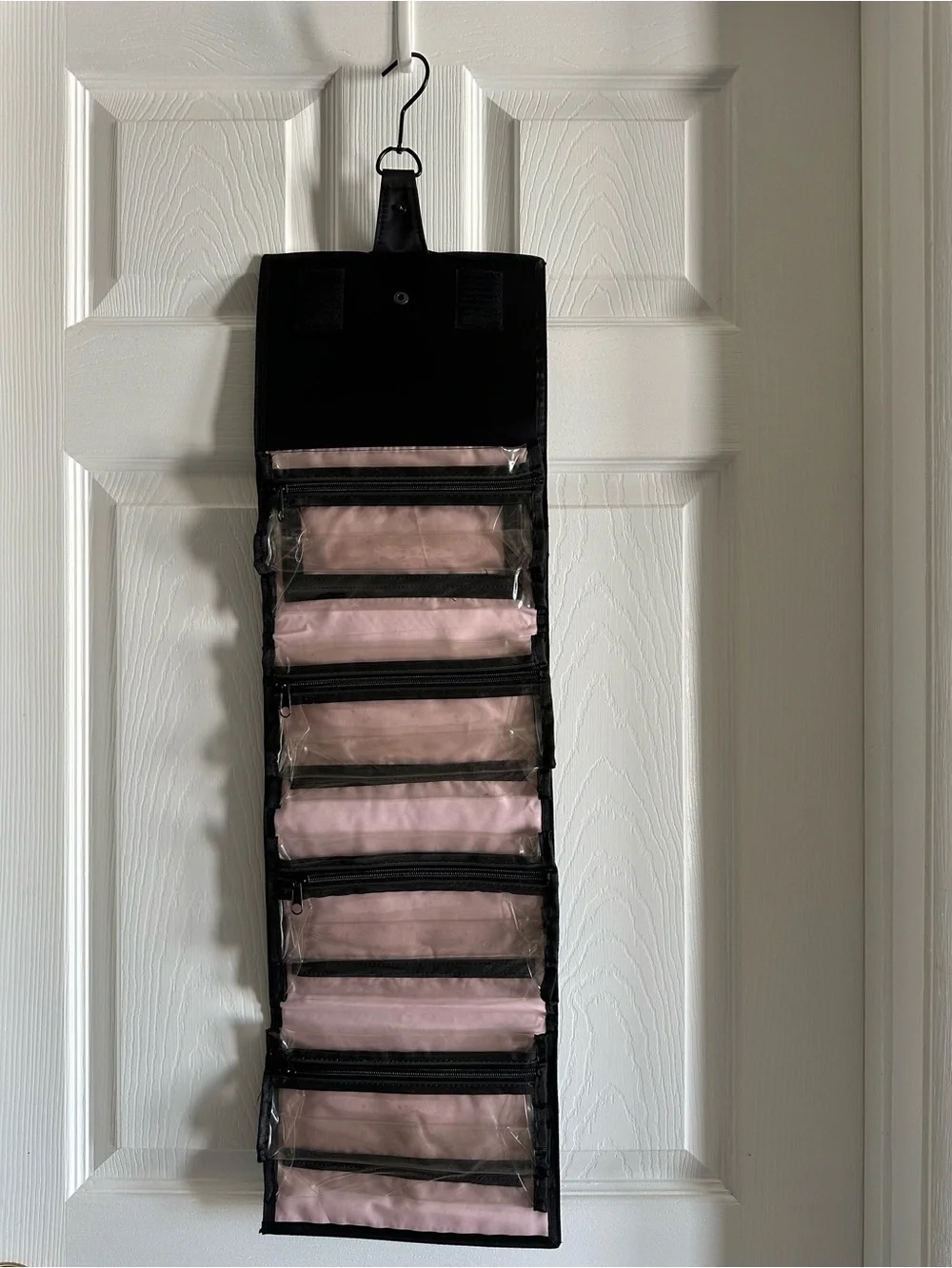 NEW Mary Kay Hanging/Folding Black Toiletry Organizer with Removable Pockets